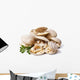 clams isolated on white background Wall Decal