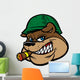 Bulldog Army Mascot Wall Decal