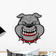 Bulldog Head On View Wall Decal