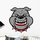 Bulldog Head On View Wall Decal
