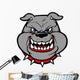 Bulldog Head On View Wall Decal