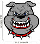 Bulldog Head On View Wall Decal