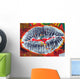 Graffiti Kisses Wall Mural