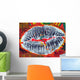 Graffiti Kisses Wall Mural