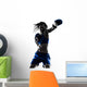 woman boxer boxing kickboxing silhouette isolated Wall Decal