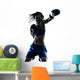 woman boxer boxing kickboxing silhouette isolated Wall Decal