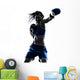 woman boxer boxing kickboxing silhouette isolated Wall Decal