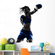 woman boxer boxing kickboxing silhouette isolated Wall Decal