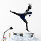 woman boxer boxing kickboxing silhouette isolated Wall Decal