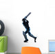 Cricket player  batsman silhouette Wall Decal