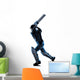 Cricket player  batsman silhouette Wall Decal