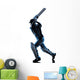 Cricket player  batsman silhouette Wall Decal