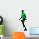 man jumping rope exercises fitness silhouette Wall Decal