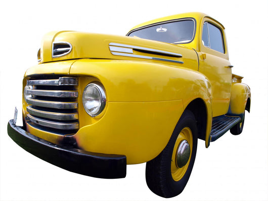 Vintage Yellow Truck Wall Decal