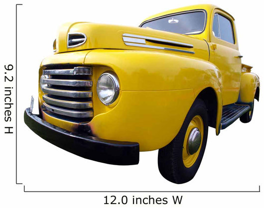 Vintage Yellow Truck Wall Decal