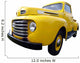 Vintage Yellow Truck Wall Decal