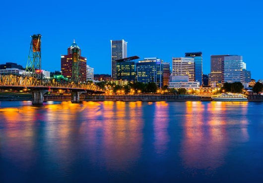 Portland Oregon Night Wall Decal