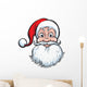 cheerful Santa Claus face Wall Decal