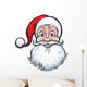 cheerful Santa Claus face Wall Decal
