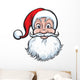 cheerful Santa Claus face Wall Decal