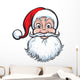 cheerful Santa Claus face Wall Decal