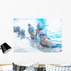 children group  at swimming pool Wall Mural