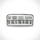 Music keyboard Wall Decal