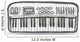 Music keyboard Wall Decal
