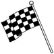 Checkered Flag Wall Decal