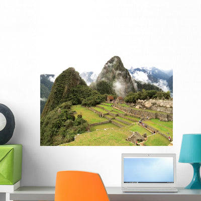 Le Macchu Picchu Wall Mural shown on a wall