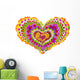 floral heart mandala Wall Decal