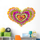 floral heart mandala Wall Decal