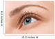 Close up blue eye with makeup Wall Mural