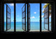 Maldives Beach Window Wall Mural