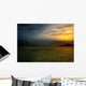 Rain and sunset Wall Mural