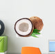 Coconuts and it's half with leaves. Wall Decal