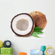 Coconuts and it's half with leaves. Wall Decal