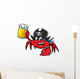 Crab Pirate Wall Decal