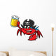 Crab Pirate Wall Decal