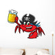 Crab Pirate Wall Decal