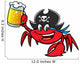 Crab Pirate Wall Decal