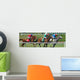 Race Horses on the Turf Wall Mural