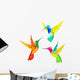 Stylized Hummingbirds Wall Decal