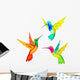 Stylized Hummingbirds Wall Decal