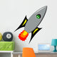Alien in Rocket Wall Decal