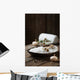 Spa Concept with Daisies Horizontal Wall Decal
