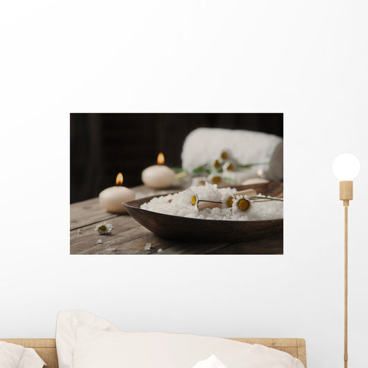 Spa Concept with Daisies Wall Decal
