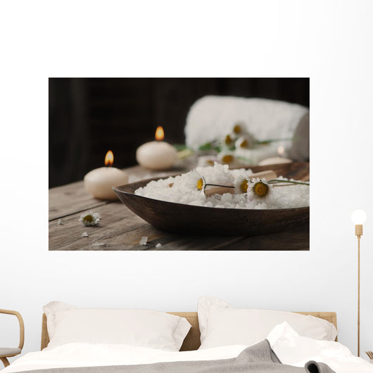 Spa Concept with Daisies Wall Decal