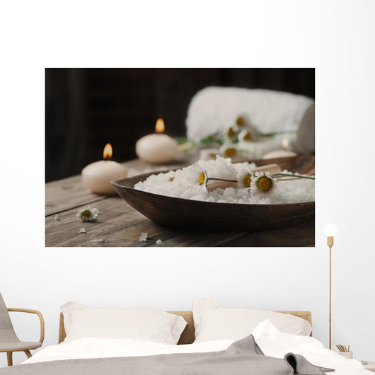 Spa Concept with Daisies Wall Decal
