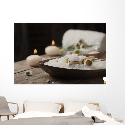 Spa Concept with Daisies Wall Decal